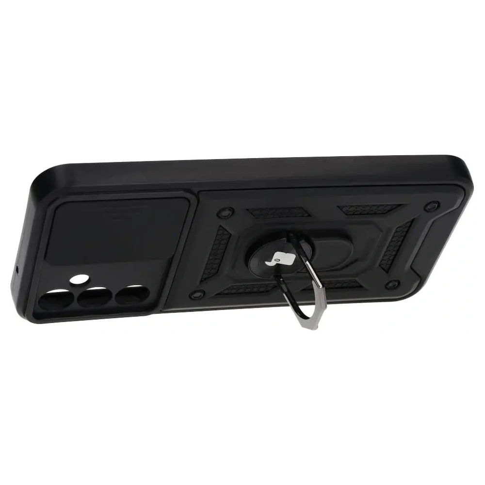 Etui Bizon Case CamShield Ring do Samsung Galaxy A14 4G/5G czarne