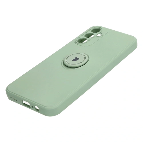Kup Bizon Case Silicone Ring Sq do Samsung Galaxy A14 4G/5G verde deschis - BIZ7317 - {ean13} - Sklep Home Screen