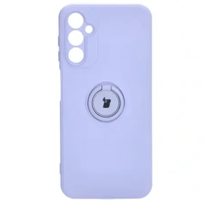 Bizon Case Silicone Ring Sq do Samsung Galaxy A14 4G/5G violet deschis