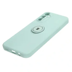 Bizon Case Ring din silicon Sq pentru Samsung Galaxy A14 4G/5G turcoaz