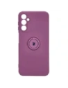 Bizon Case Silikonring Sq do Samsung Galaxy A14 4G/5G dunkel lila