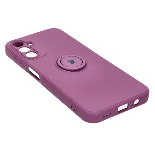 Kup Etui Bizon Case Silicone Ring Sq do Samsung Galaxy A14 4G/5G ciemnofioletowe - BIZ7326 - {ean13} - Sklep Home Screen