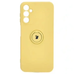 Kup Etui Bizon Case Silicone Ring Sq do Samsung Galaxy A14 4G/5G żółte - BIZ7327 - {ean13} - Sklep Home Screen