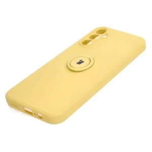 Bizon Case Szilikon Gyűrű Sq do Samsung Galaxy A14 4G/5G sárga