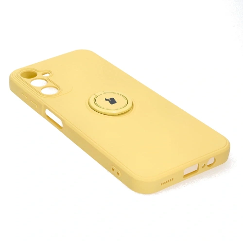 Kup Etui Bizon Case Silicone Ring Sq do Samsung Galaxy A14 4G/5G żółte - BIZ7327 - {ean13} - Sklep Home Screen