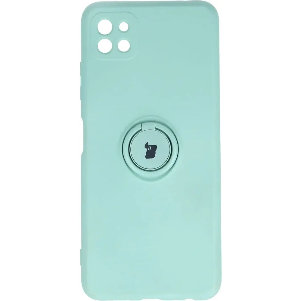Etui Bizon Case Silicone Ring do Samsung Galaxy A22 5G turkusowe