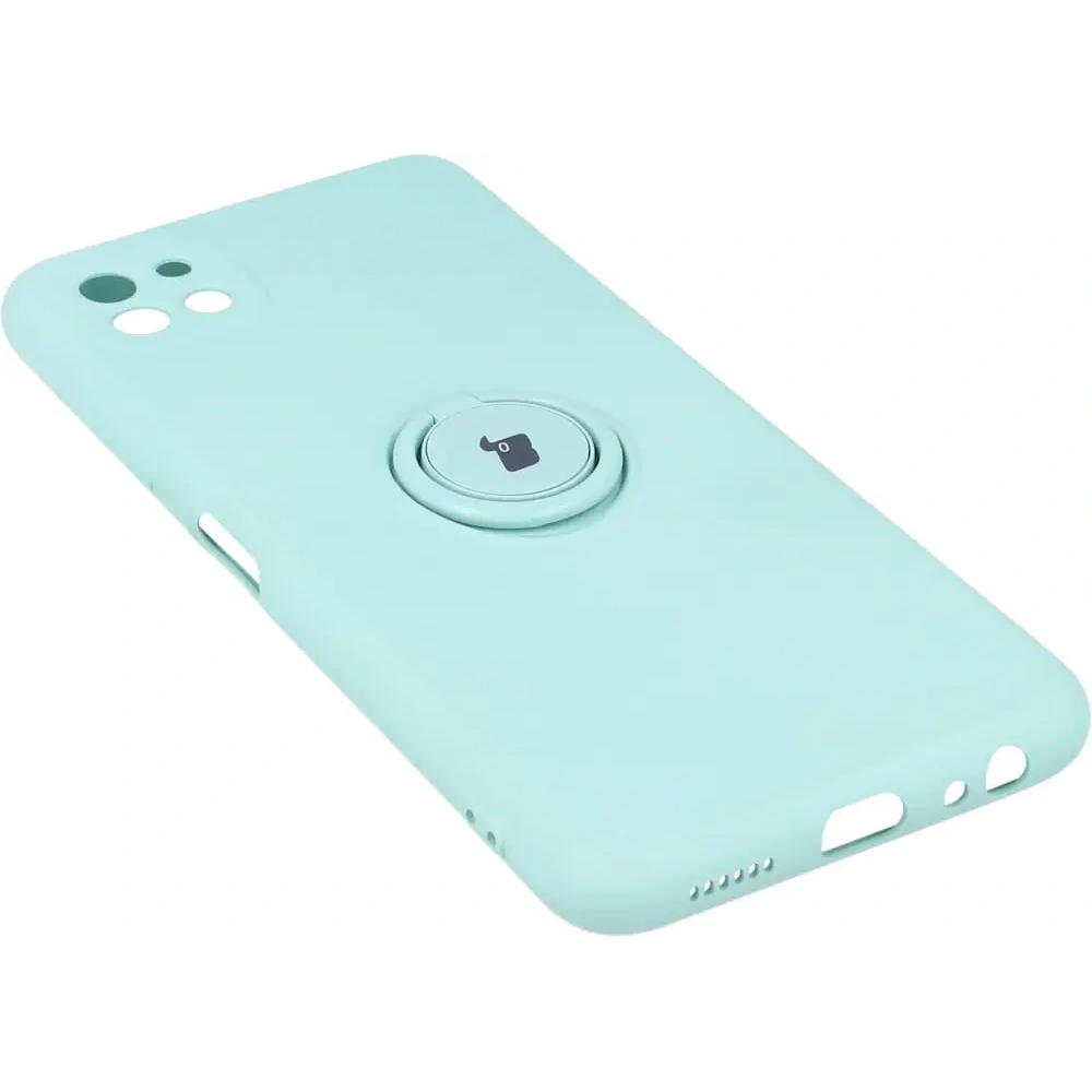 Etui Bizon Case Silicone Ring do Samsung Galaxy A22 5G turkusowe
