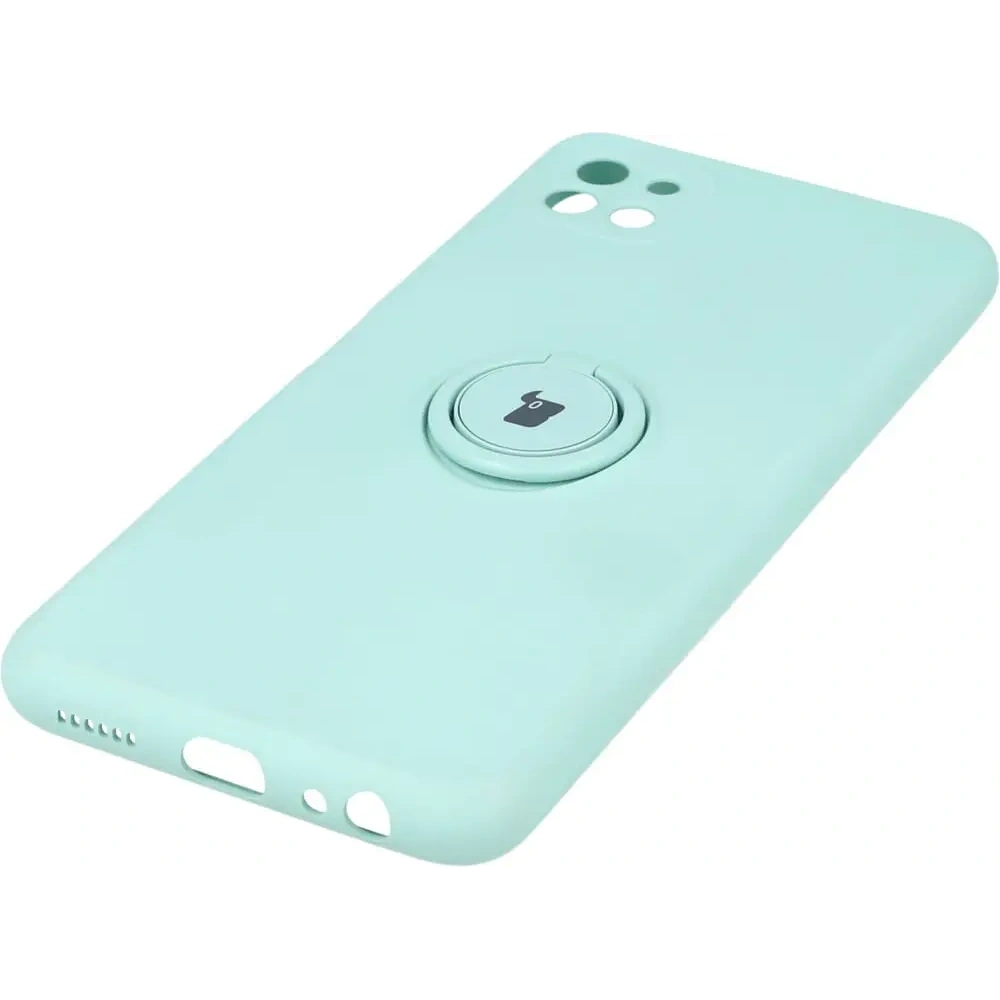 Etui Bizon Case Silicone Ring do Samsung Galaxy A22 5G turkusowe