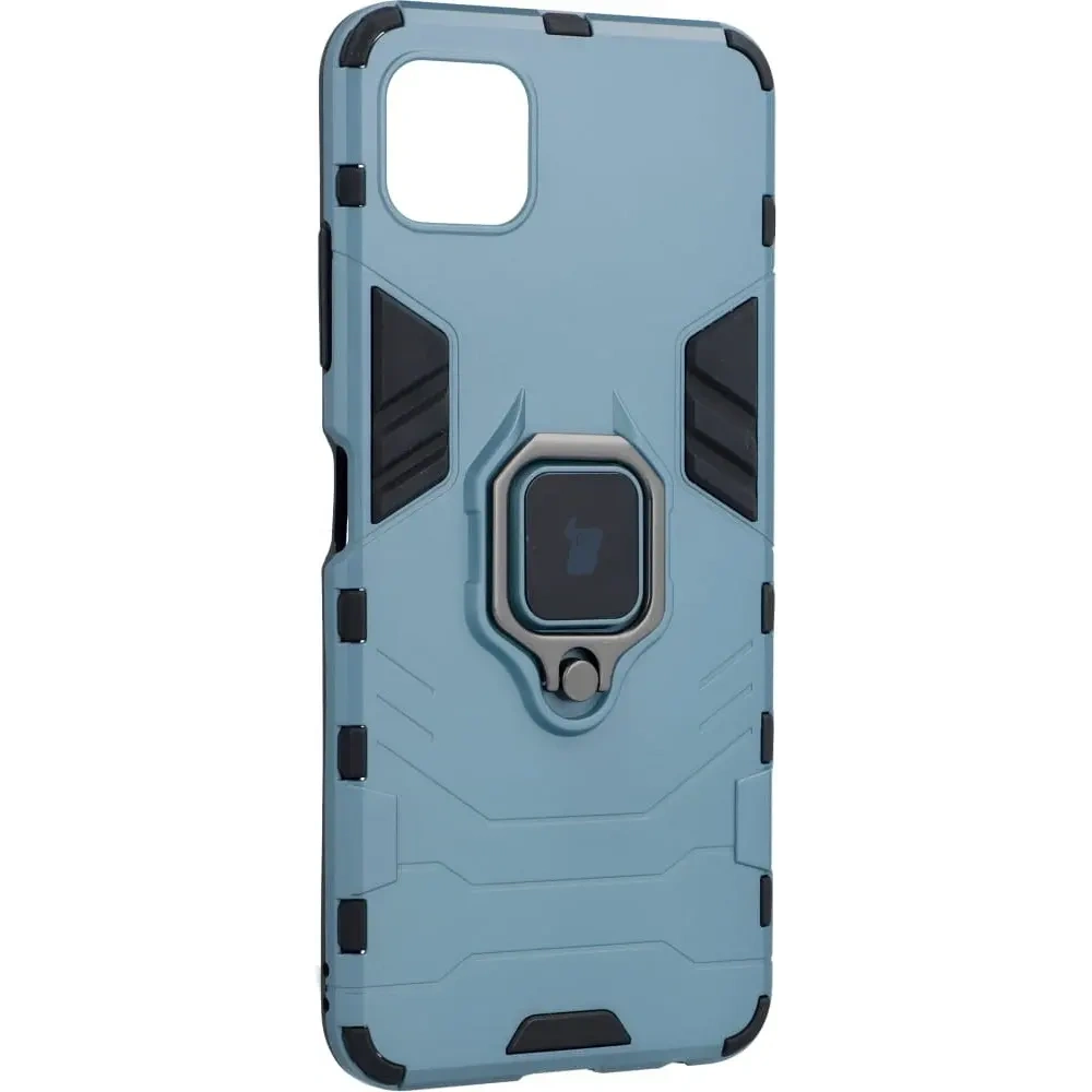 Etui Bizon Case Armor Ring do Samsung Galaxy A22 5G niebieskie
