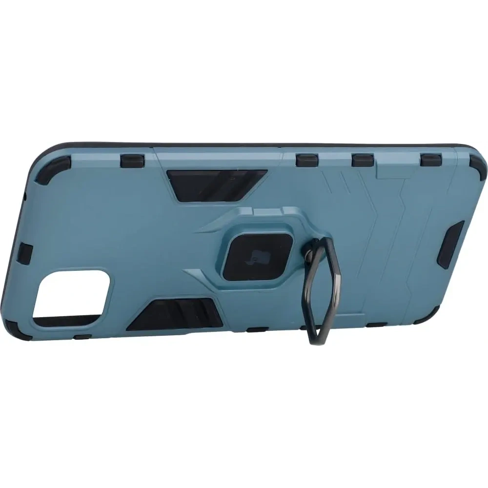 Etui Bizon Case Armor Ring do Samsung Galaxy A22 5G niebieskie