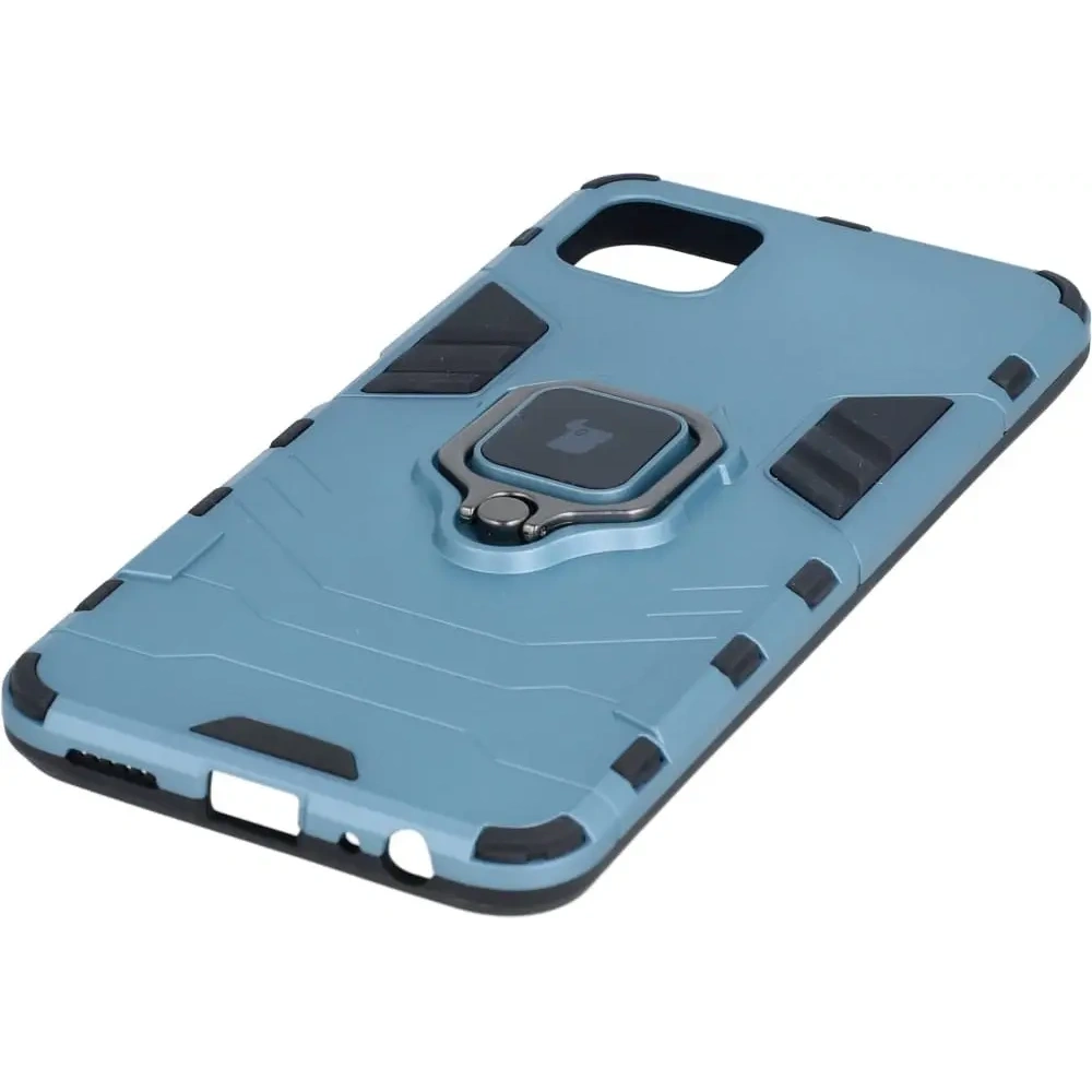 Etui Bizon Case Armor Ring do Samsung Galaxy A22 5G niebieskie