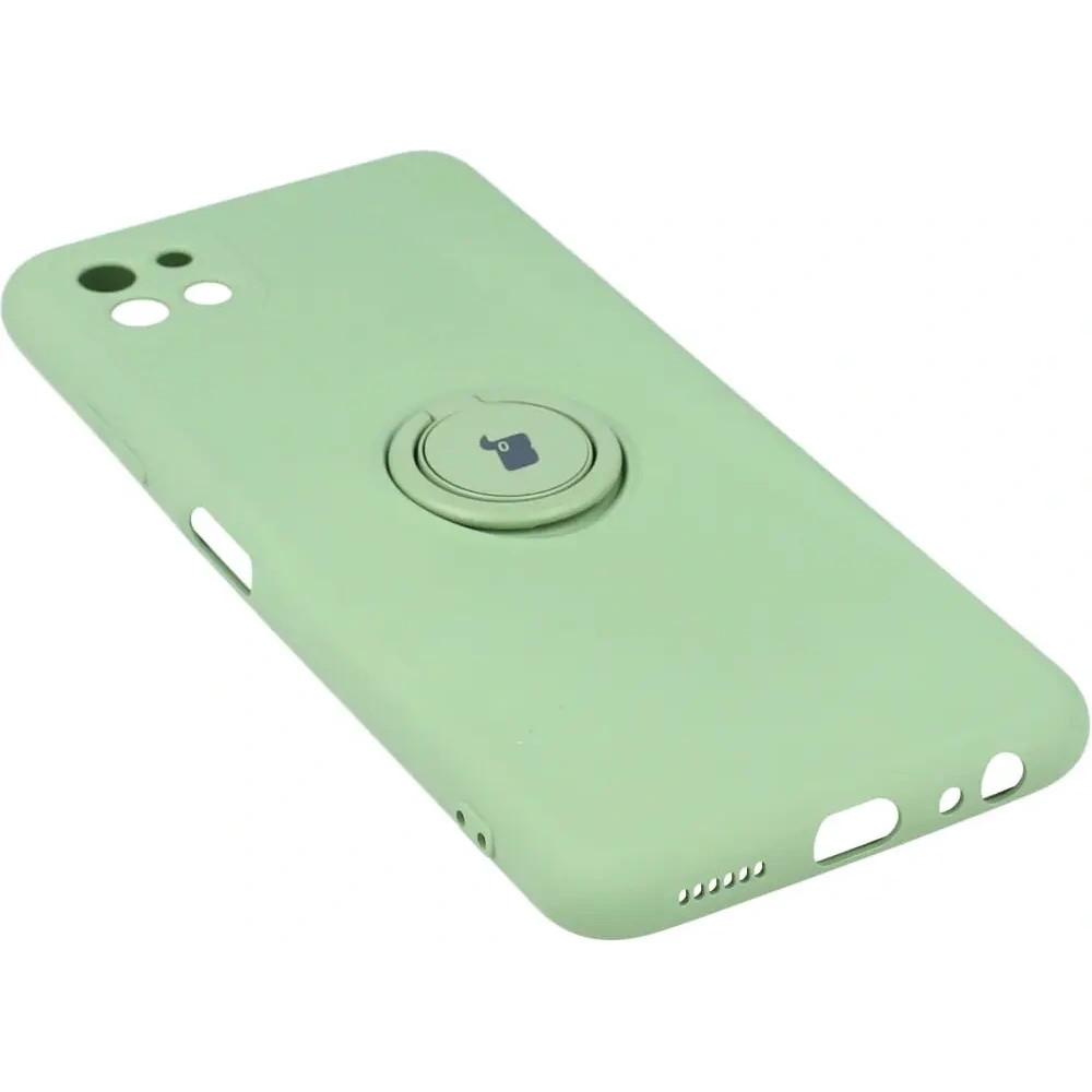 Etui Bizon Case Silicone Ring do Samsung Galaxy A22 5G jasnozielone