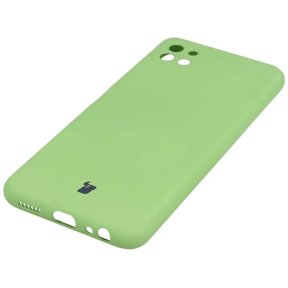 Etui Bizon Case Silicone do Samsung Galaxy A22 5G jasnozielone