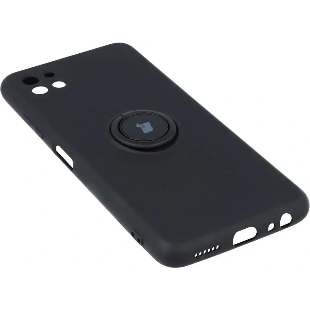 Etui Bizon Case Silicone Ring do Samsung Galaxy A22 5G czarne