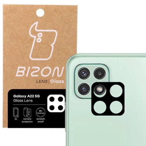 Buy Bizon Glass Lens Samsung Galaxy A22 5G [2 PACK] - BIZ7338 - {ean13} - Home Screen Store Europe