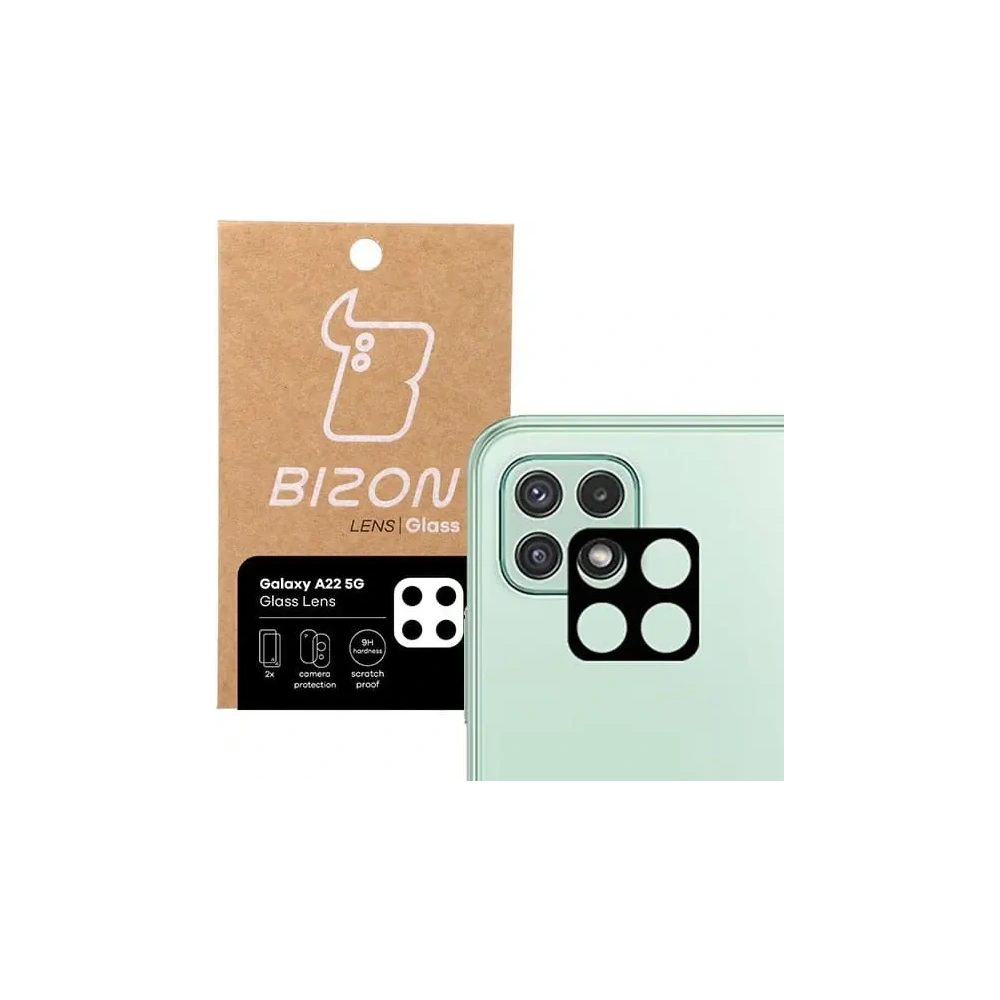 Szkło na aparat Bizon Glass Lens do Samsung Galaxy A22 5G [2 PACK]