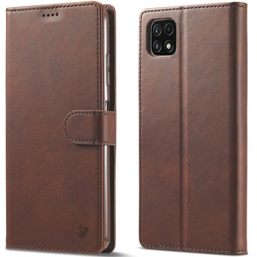 Kup Bizon Case Wallet Samsung Galaxy A22 5G maro - BIZ7339 - {ean13} - Sklep Home Screen