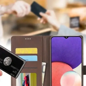 Kup Bizon Case Wallet Samsung Galaxy A22 5G barna - BIZ7339 - {ean13} - Sklep Home Screen