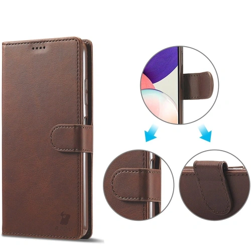 Kup Etui Bizon Case Wallet do Galaxy A22 5G, brązowe - BIZ7339 - {ean13} - Sklep Home Screen
