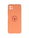 Etui Bizon Case Silicone Ring do Galaxy A22 5G, pomarańczowe