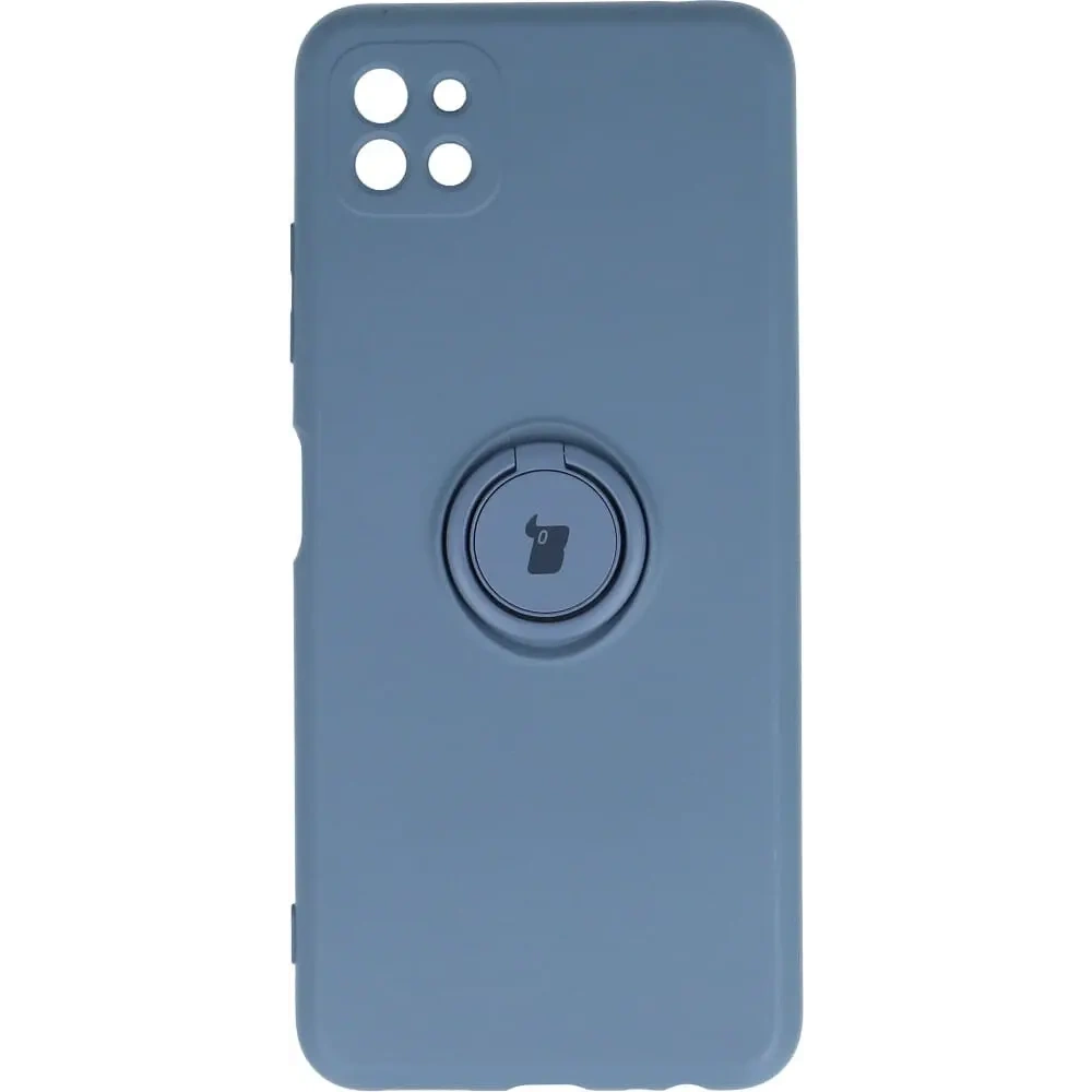 Etui Bizon Case Silicone Ring do Samsung Galaxy A22 5G szare