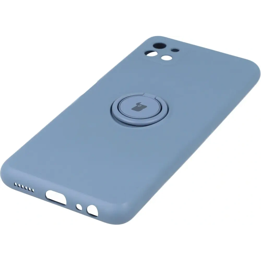 Etui Bizon Case Silicone Ring do Samsung Galaxy A22 5G szare