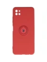 Etui Bizon Case Silicone Ring do Samsung Galaxy A22 5G ciemny róż