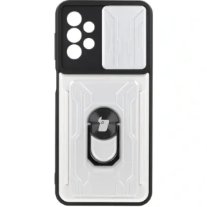 Kup Bizon Case Camshield Card Slot Ring Samsung Galaxy A23 5G / 4G alb - BIZ7348 - {ean13} - Sklep Home Screen
