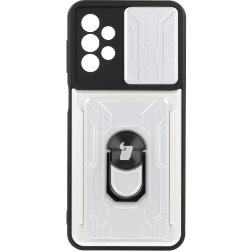 Kup Bizon Case Camshield Card Slot Ring Samsung Galaxy A23 5G / 4G alb - BIZ7348 - {ean13} - Sklep Home Screen