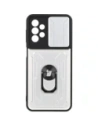 Etui Bizon Case Camshield Card Slot Ring do Galaxy A23 5G / 4G, białe