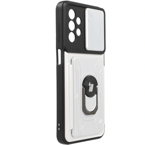 Kup Bizon Case Camshield Card Slot Ring Samsung Galaxy A23 5G / 4G alb - BIZ7348 - {ean13} - Sklep Home Screen