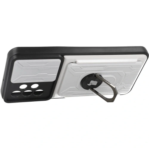 Kup Etui Bizon Case Camshield Card Slot Ring do Galaxy A23 5G / 4G, białe - BIZ7348 - {ean13} - Sklep Home Screen