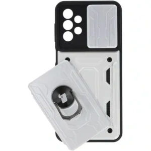 Kup Etui Bizon Case Camshield Card Slot Ring do Galaxy A23 5G / 4G, białe - BIZ7348 - {ean13} - Sklep Home Screen