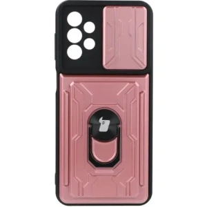 Kup Bizon Case Camshield Card Slot Ring Samsung Galaxy A23 5G / 4G roz deschis - BIZ7349 - {ean13} - Sklep Home Screen