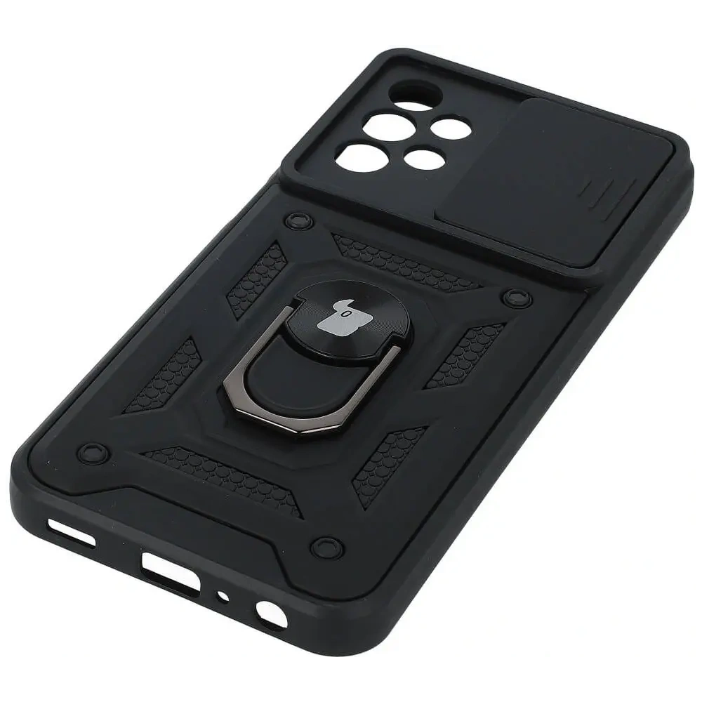 Etui Bizon Case CamShield Ring do Samsung Galaxy A23 5G / 4G czarne