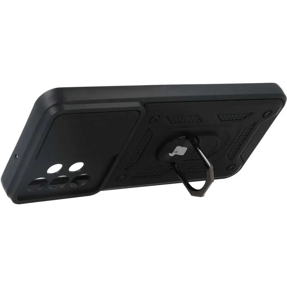 Etui Bizon Case CamShield Ring do Samsung Galaxy A23 5G / 4G czarne