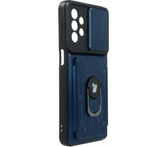 Kup Etui Bizon Case Camshield Card Slot Ring do Galaxy A23 5G / 4G, granatowe - BIZ7353 - {ean13} - Sklep Home Screen