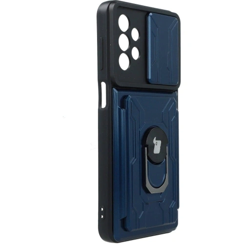 Kup Etui Bizon Case Camshield Card Slot Ring do Galaxy A23 5G / 4G, granatowe - BIZ7353 - {ean13} - Sklep Home Screen
