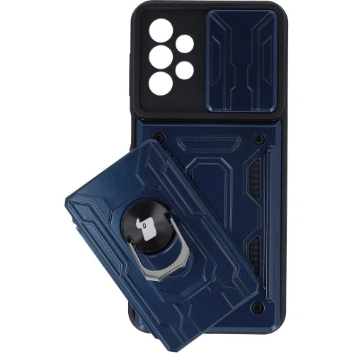 Kup Etui Bizon Case Camshield Card Slot Ring do Samsung Galaxy A23 5G / 4G granatowe - BIZ7353 - {ean13} - Sklep Home Screen