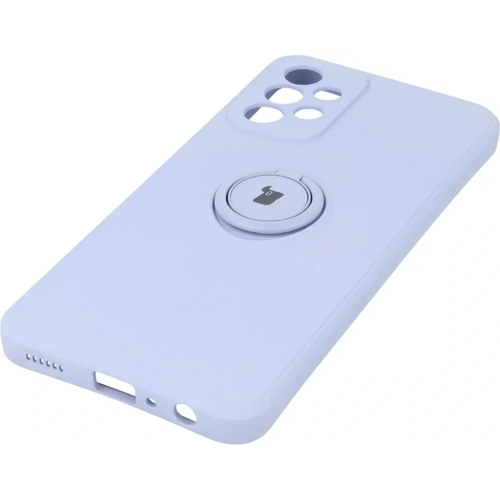 Etui Bizon Case Silicone Ring do Samsung Galaxy A23 5G / 4G jasnofioletowe