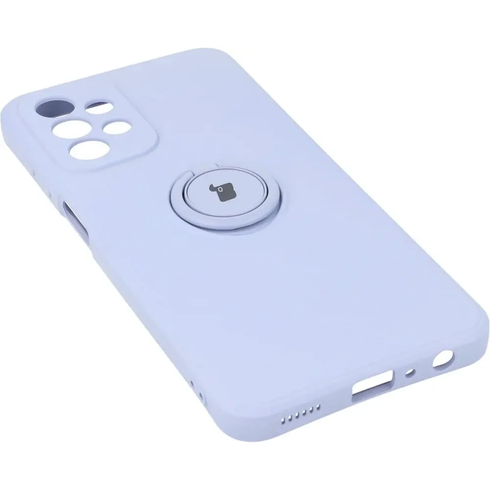 Etui Bizon Case Silicone Ring do Samsung Galaxy A23 5G / 4G jasnofioletowe
