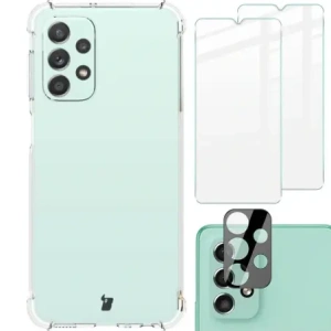 Kup Etui + 2x sklo na displej + objektiv Bizon Case Clear Pack pro Samsung Galaxy A23 5G/4G průhledné - BIZ901 - {ean13} - Sklep Home Screen