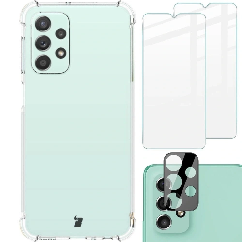 Kup Bizon Case Clear Pack Hülle + 2x Displayschutzglas + Linsenglas Samsung Galaxy A23 5G/4G klar - BIZ901 - {ean13} - Sklep Home Screen