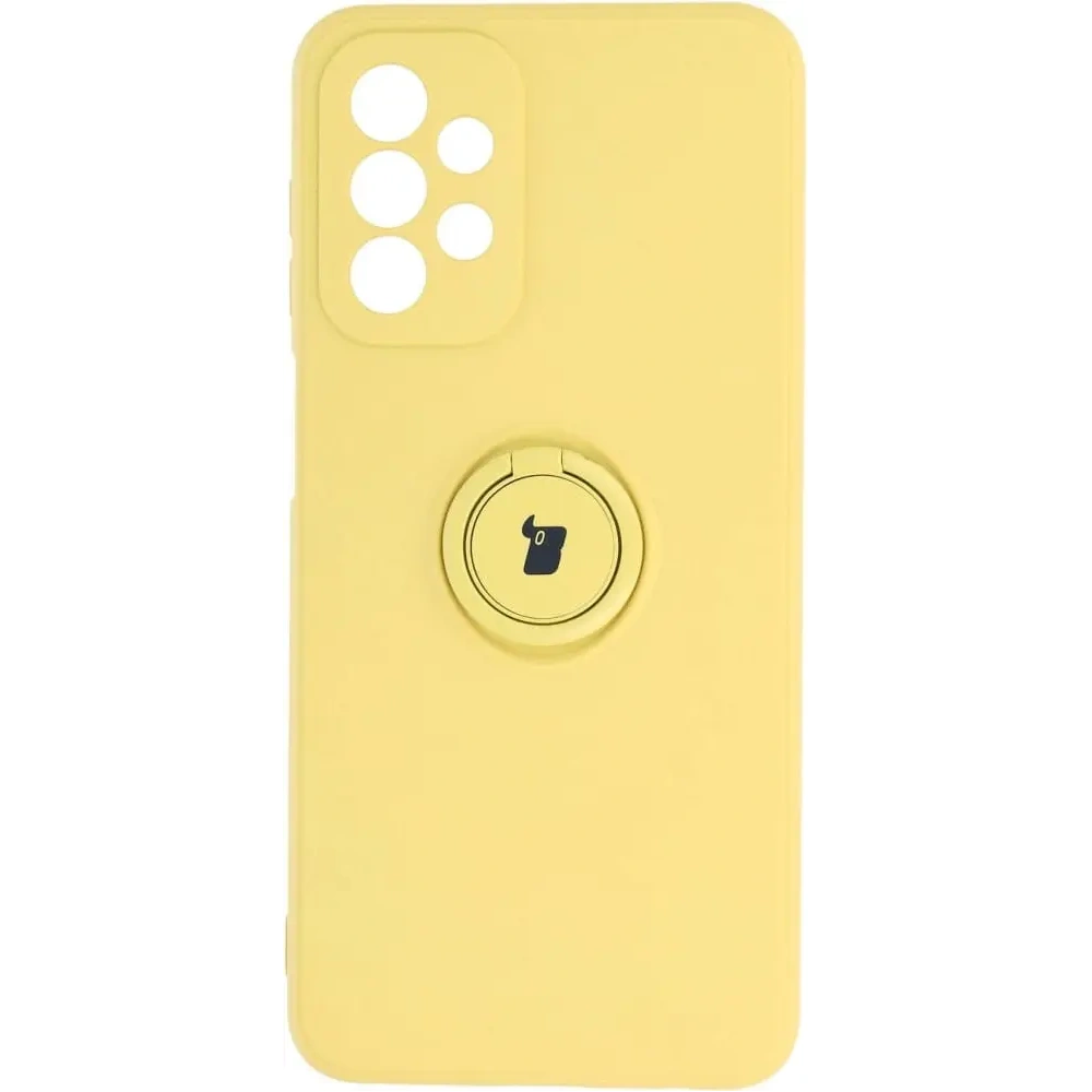 Etui Bizon Case Silicone Ring do Samsung Galaxy A23 5G / 4G żółte