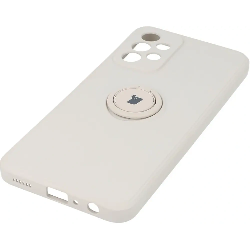 Etui Bizon Case Silicone Ring do Samsung Galaxy A23 5G / 4G beżowe