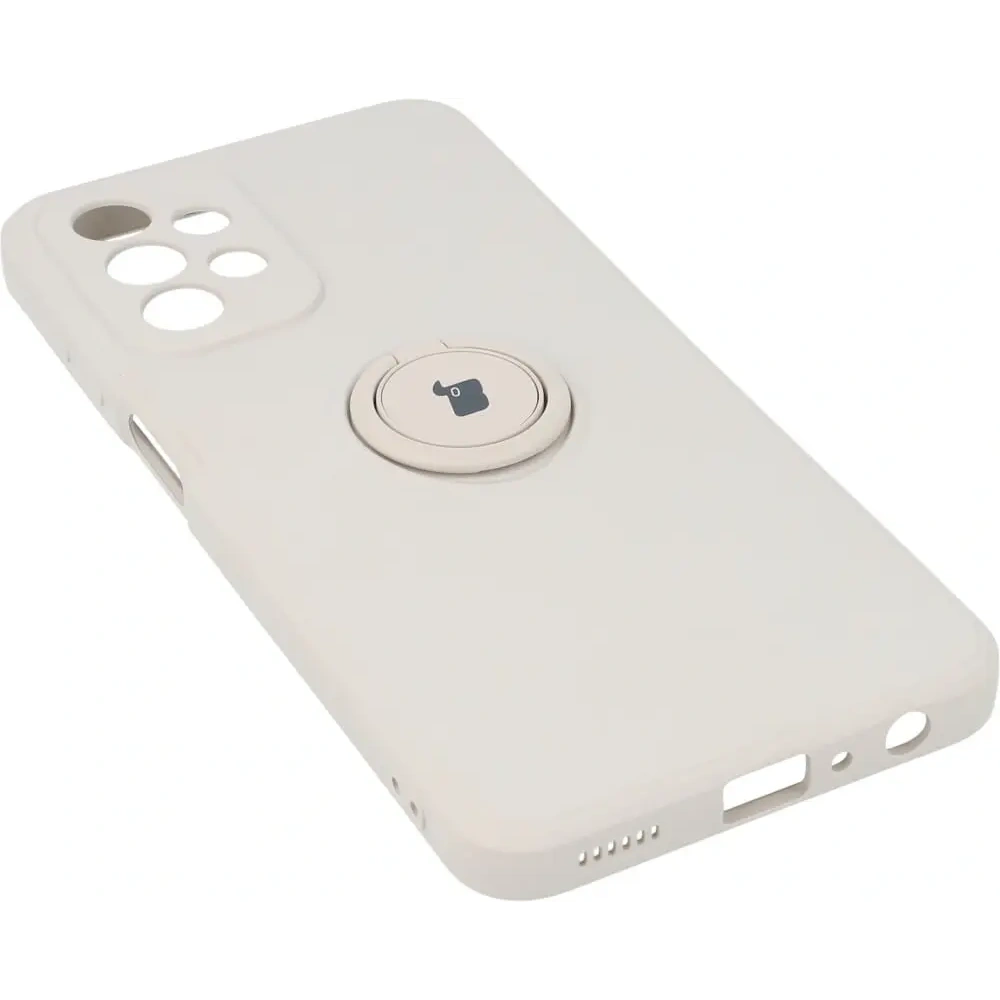 Etui Bizon Case Silicone Ring do Samsung Galaxy A23 5G / 4G beżowe