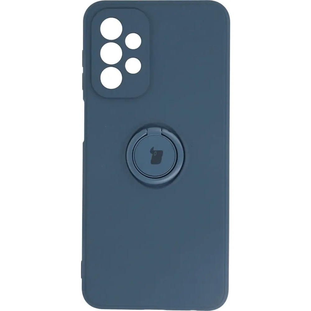 Etui Bizon Case Silicone Ring do Samsung Galaxy A23 5G / 4G granatowe