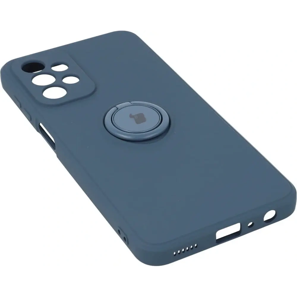 Etui Bizon Case Silicone Ring do Samsung Galaxy A23 5G / 4G granatowe