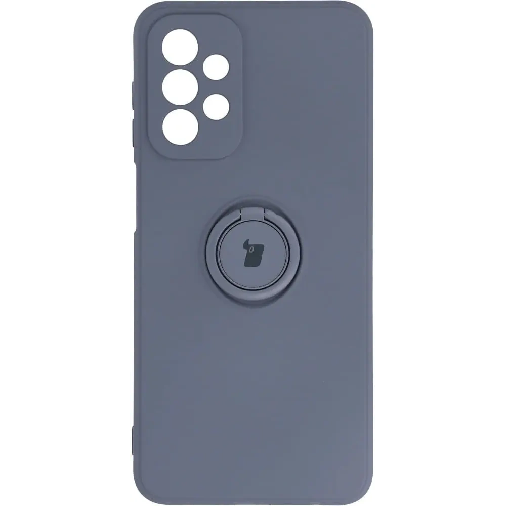 Etui Bizon Case Silicone Ring do Samsung Galaxy A23 5G / 4G szare