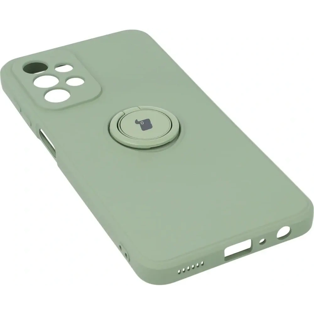 Etui Bizon Case Silicone Ring do Samsung Galaxy A23 5G / 4G jasnozielone